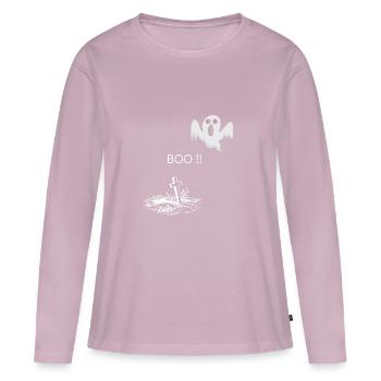 BUHRUF! - Frauen Premium Bio Langarmshirt - Altrosa - Vorne - Julia (174cm)