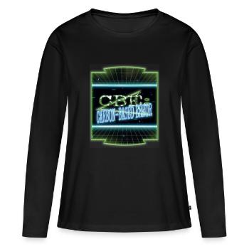 instruction codes présents blague génial crypter - T-shirt manches longues Premium bio Femme - noir - Devant - Julia (174cm)