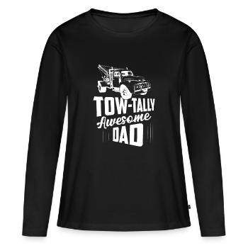Tow-Tally Awesome Dad Tow Truck Driver Camionnage - T-shirt manches longues Premium bio Femme - noir - Devant - Julia (174cm)