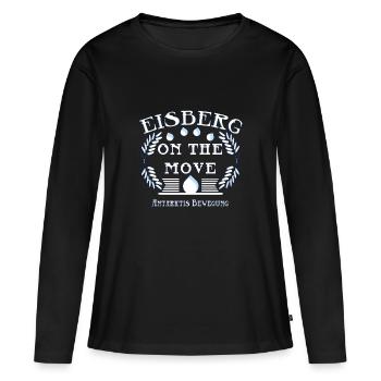 Libération de l’ - T-shirt manches longues Premium bio Femme - noir - Devant - Julia (174cm)