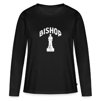 Läufer Schachfigur Lustiges Halloween Party Club - Frauen Premium Bio Langarmshirt - Schwarz - Vorne - Julia (174cm)