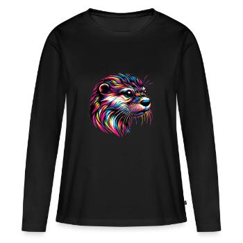 Dwarf gods - Women's Premium Organic Long Sleeve Shirt - black - Front - Julia (174cm)