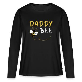 Papa abeille famille correspondant apiculture papa papa - T-shirt manches longues Premium bio Femme - noir - Devant - Julia (174cm)