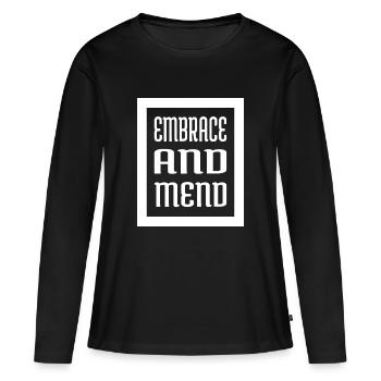 Pratiques de guérison geek Citations de guérison amusantes - T-shirt manches longues Premium bio Femme - noir - Devant - Julia (174cm)