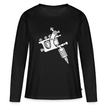 tattoo machine - Women's Premium Organic Long Sleeve Shirt - black - Front - Julia (174cm)