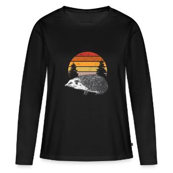 6199 hérissonTshirt PR t-shirt - T-shirt manches longues Premium bio Femme - noir - Devant - Julia (174cm)