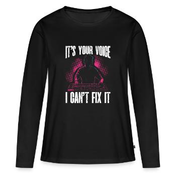 AV-Technik AV-Techniker Audiovisueller Techniker - Frauen Premium Bio Langarmshirt - Schwarz - Vorne - Julia (174cm)