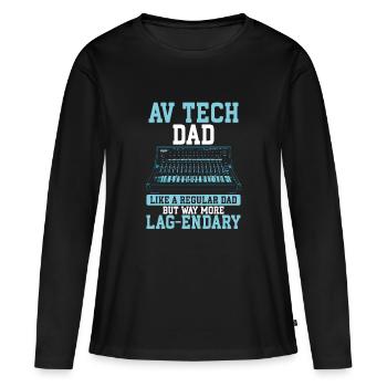 AV-Technik AV-Techniker Audiovisueller Techniker - Frauen Premium Bio Langarmshirt - Schwarz - Vorne - Julia (174cm)
