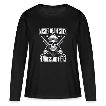 Escrima Arnis Arts Martiaux - T-shirt manches longues Premium bio Femme - noir - Devant - Julia (174cm)