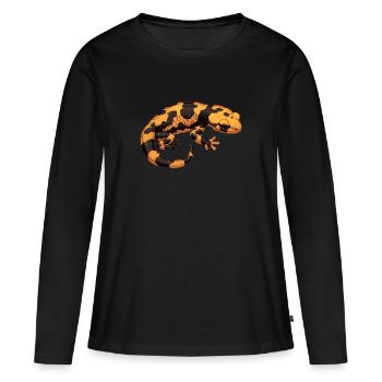 Salamandres Salamandres - T-shirt manches longues Premium bio Femme - noir - Devant - Julia (174cm)