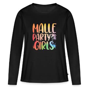 Malle Girls Tour Girls Night Out Mallorca Party Holiday - Women's Premium Organic Long Sleeve Shirt - black - Front - Julia (174cm)