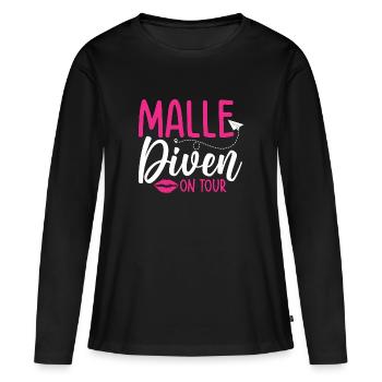Malle Divas on Tour - Women's Premium Organic Long Sleeve Shirt - black - Front - Julia (174cm)