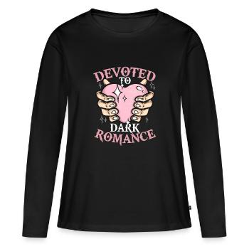 Dark Romance Booktok Consacré à la Dark Romance - T-shirt manches longues Premium bio Femme - noir - Devant - Julia (174cm)