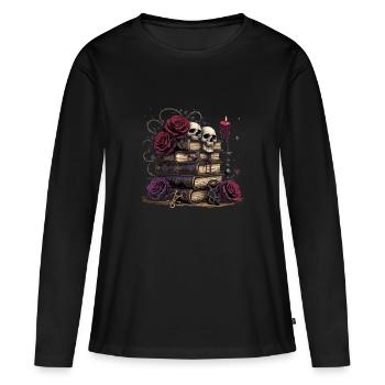 Dark Romance Booktok - Women's Premium Organic Long Sleeve Shirt - black - Front - Julia (174cm)