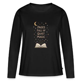 Journaling Aesthetic Creative Planer Life Writing - Frauen Premium Bio Langarmshirt - Schwarz - Vorne - Julia (174cm)