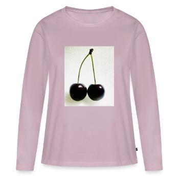 Cherry - Women's Premium Organic Long Sleeve Shirt - dusky pink - Front - Julia (174cm)