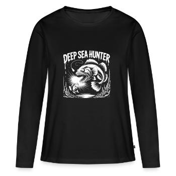 DEEP SEA HUNTER - Women's Premium Organic Long Sleeve Shirt - black - Front - Julia (174cm)
