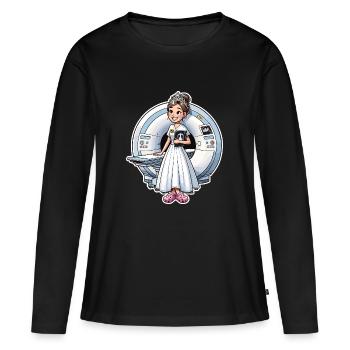 Princess Manip Radio Radiologist Female Radiology - Women's Premium Organic Long Sleeve Shirt - black - Front - Julia (174cm)