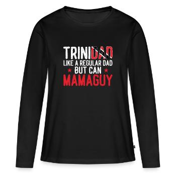 Drapeau de Trinité-et-Tobago - T-shirt manches longues Premium bio Femme - noir - Devant - Julia (174cm)