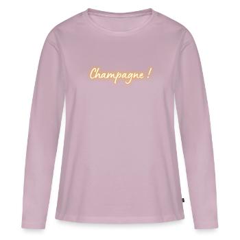 Humor, aperitif, parties - Women's Premium Organic Long Sleeve Shirt - dusky pink - Front - Julia (174cm)