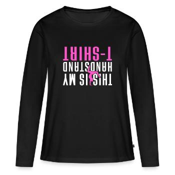 Acrobat Gymnastique Gymnastique Tumbling - T-shirt manches longues Premium bio Femme - noir - Devant - Julia (174cm)