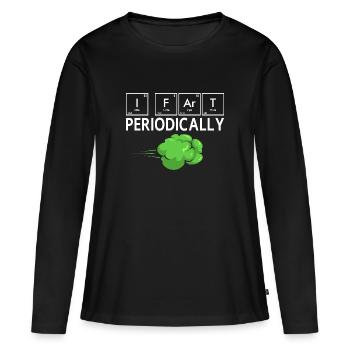 fart farting farting farting - Women's Premium Organic Long Sleeve Shirt - black - Front - Julia (174cm)