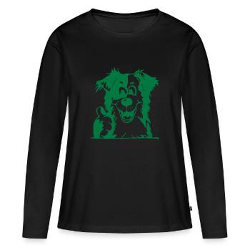 Comic - All Aussie! - Women's Premium Organic Long Sleeve Shirt - black - Front - Julia (174cm)