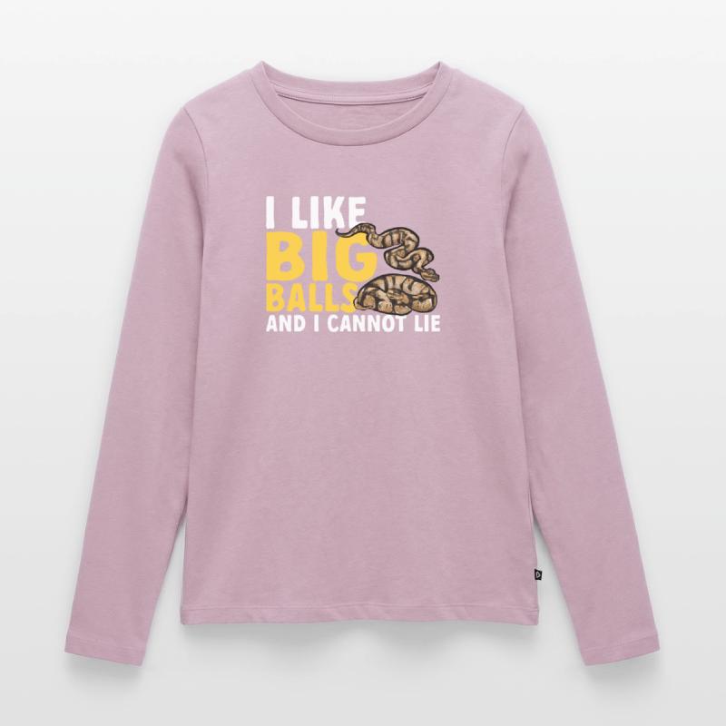 Ball Python Snake King Python T-shirt manches longues Premium bio Femme