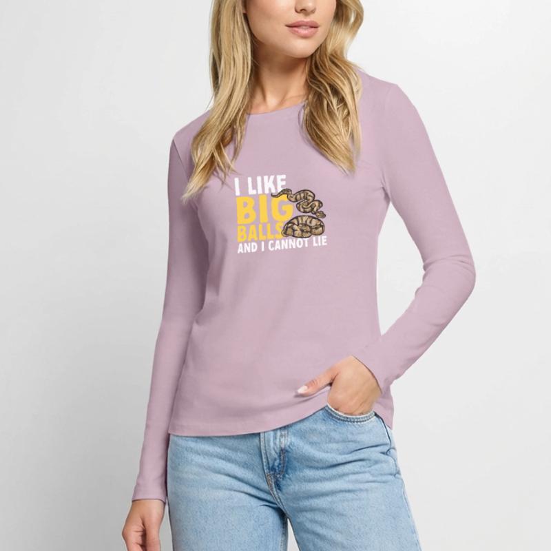 Ball Python Schlange Königspython Frauen Premium Bio Langarmshirt