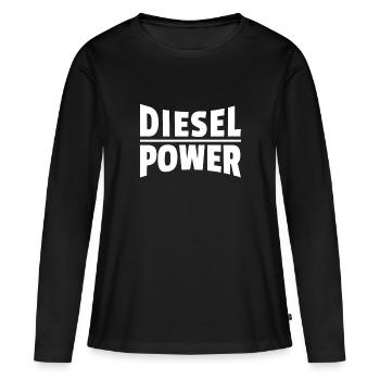 Diesel Power Fan Motor Auto Geschenkidee Autofans - Frauen Premium Bio Langarmshirt - Schwarz - Vorne - Julia (174cm)