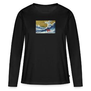 Irish Setter - Women's Premium Organic Long Sleeve Shirt - black - Front - Julia (174cm)