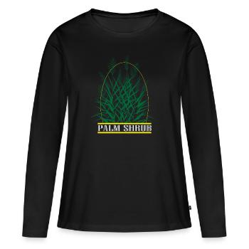 Arbre - T-shirt manches longues Premium bio Femme - noir - Devant - Julia (174cm)