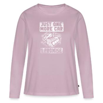 Just One More Car Part I Promise - Women's Premium Organic Long Sleeve Shirt - dusky pink - Front - Julia (174cm)