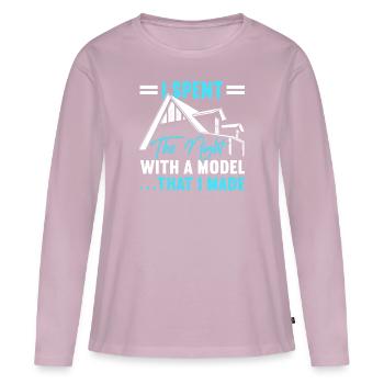 Architekt Kunst Architektur Designer - Frauen Premium Bio Langarmshirt - Altrosa - Vorne - Julia (174cm)