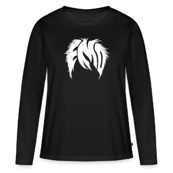 Emo | | de vêtements Emo Emocore Coiffure | Emo Musice - T-shirt manches longues Premium bio Femme - noir - Devant - Julia (174cm)