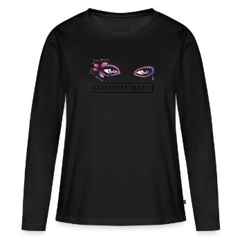 Déception | Vêtements Emo pour filles | | Emocore Emo - T-shirt manches longues Premium bio Femme - noir - Devant - Julia (174cm)