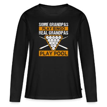 Billard billard billard - T-shirt manches longues Premium bio Femme - noir - Devant - Julia (174cm)