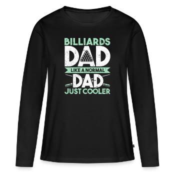 Billard billard billard - T-shirt manches longues Premium bio Femme - noir - Devant - Julia (174cm)