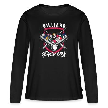 Billard billard billard - T-shirt manches longues Premium bio Femme - noir - Devant - Julia (174cm)