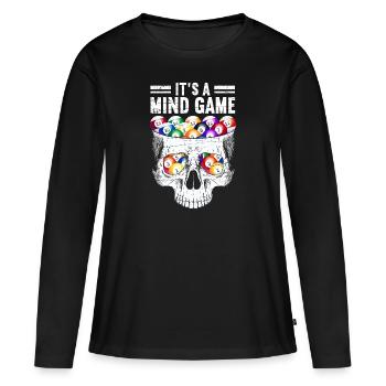 Billard billard billard - T-shirt manches longues Premium bio Femme - noir - Devant - Julia (174cm)