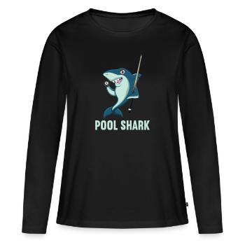 Billard billard billard - T-shirt manches longues Premium bio Femme - noir - Devant - Julia (174cm)