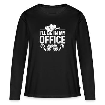Espion détective privé enquêteur Détective Cadeau - T-shirt manches longues Premium bio Femme - noir - Devant - Julia (174cm)