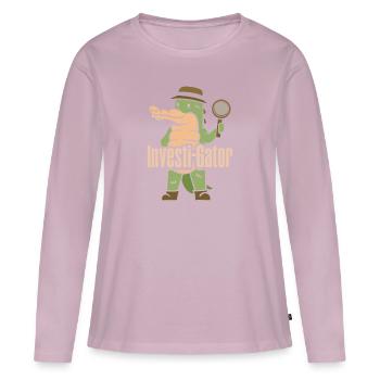 Spy Private Detective Investigator Detective Gift - Women's Premium Organic Long Sleeve Shirt - dusky pink - Front - Julia (174cm)