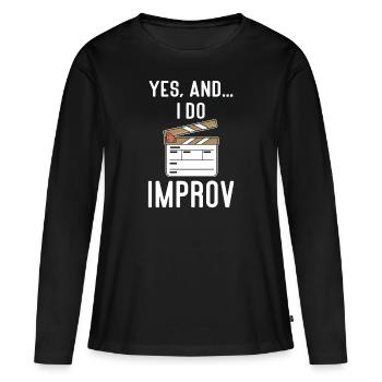Actrice Drame Broadway Musical Theater - T-shirt manches longues Premium bio Femme - noir - Devant - Julia (174cm)