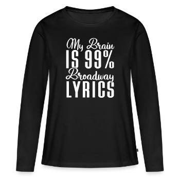 Actrice Drame Broadway Musical Theater - T-shirt manches longues Premium bio Femme - noir - Devant - Julia (174cm)