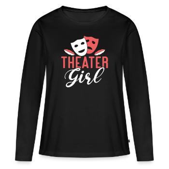 Actrice Drame Broadway Musical Theater - T-shirt manches longues Premium bio Femme - noir - Devant - Julia (174cm)