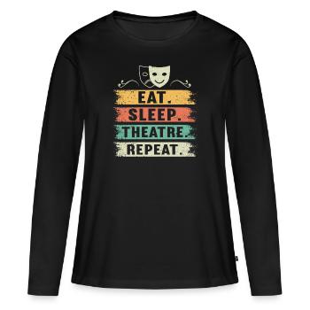 Actrice Drame Broadway Musical Theater - T-shirt manches longues Premium bio Femme - noir - Devant - Julia (174cm)