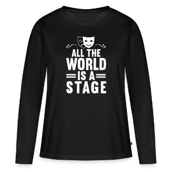 Actrice Drame Broadway Musical Theater - T-shirt manches longues Premium bio Femme - noir - Devant - Julia (174cm)