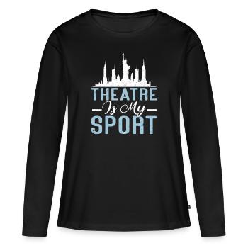 Actrice Drame Broadway Musical Theater - T-shirt manches longues Premium bio Femme - noir - Devant - Julia (174cm)