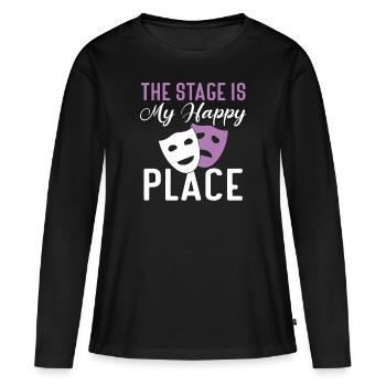 Actrice Drame Broadway Musical Theater - T-shirt manches longues Premium bio Femme - noir - Devant - Julia (174cm)